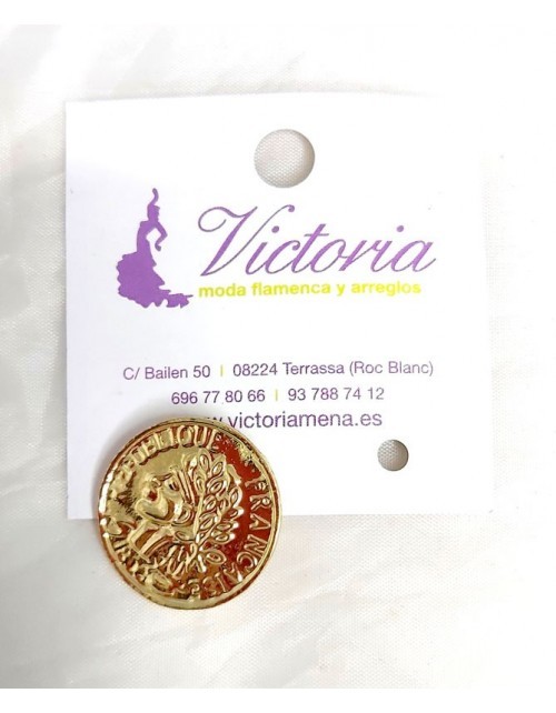 BROCHE 1 MONEDA