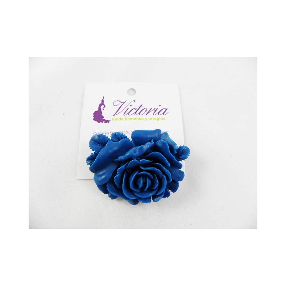 BROCHE ROSA RESINA